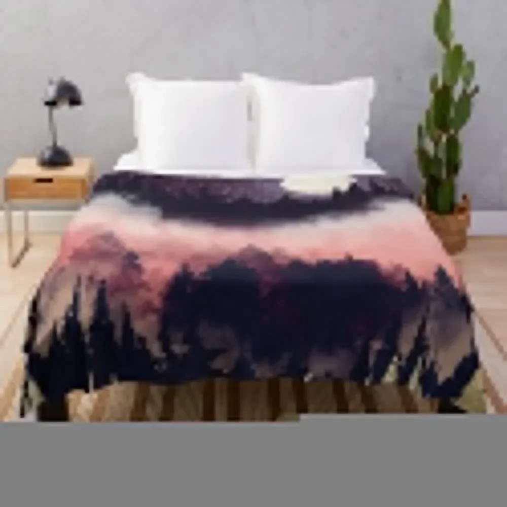 Evening Glow Throw Blanket Soft Beds Bed covers Blankets