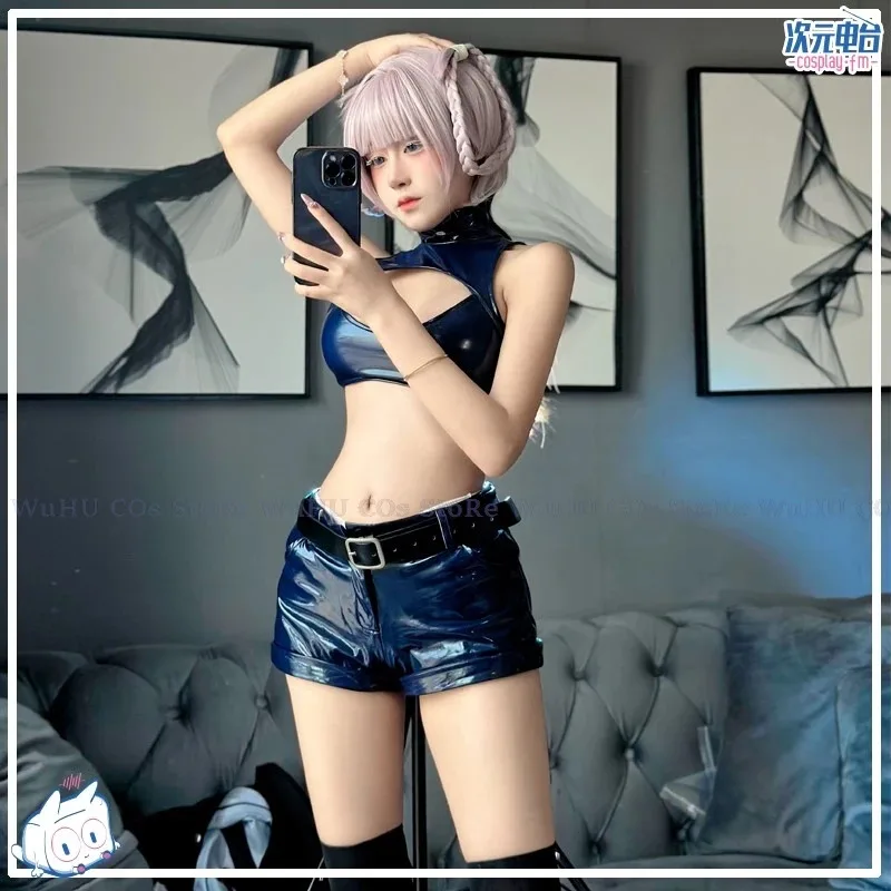 ss23Anime Yofukashi No Uta Nanakusa Nazuna Call Of The Night 코스프레 의상 할로윈 코크 망토 PU Lea