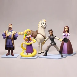 Herocross  Disney Princess Tangled Rapunzel Model Action Figures Cartoon Pvc Anime Dolls Kids Gift Desk Decoration toy Collectio