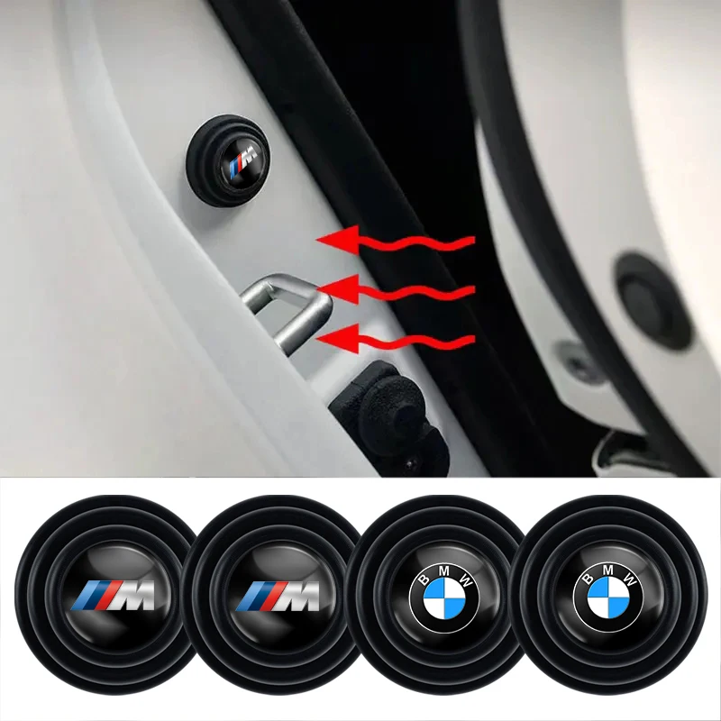 4Pcs Car Door Anti-shock Pad Anti-noise Buffer Gasket Auto Interior For BMW M E90 E46 G20 F30 E60 F10 G30 F20 X5 E70 E39 E36 E87