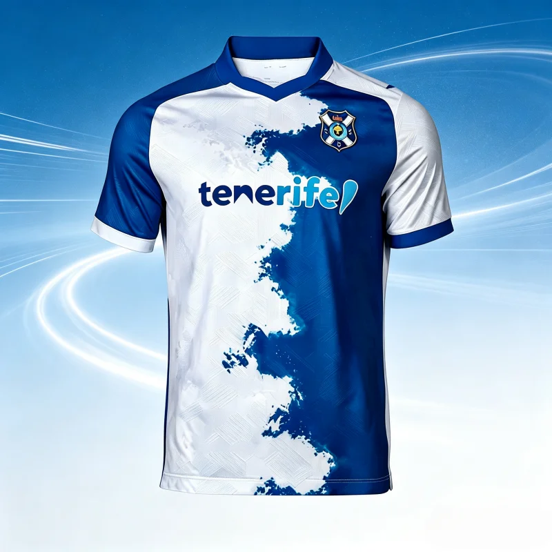 26-27 Neues Teneriffa-Konzept Fußballtrikot, bedruckt, schnelltrocknend, lässig, für den täglichen Sport, Herren-Kurzarm-T-Shirt, Familien- und Kinder-T-Shirts – Detail 1
