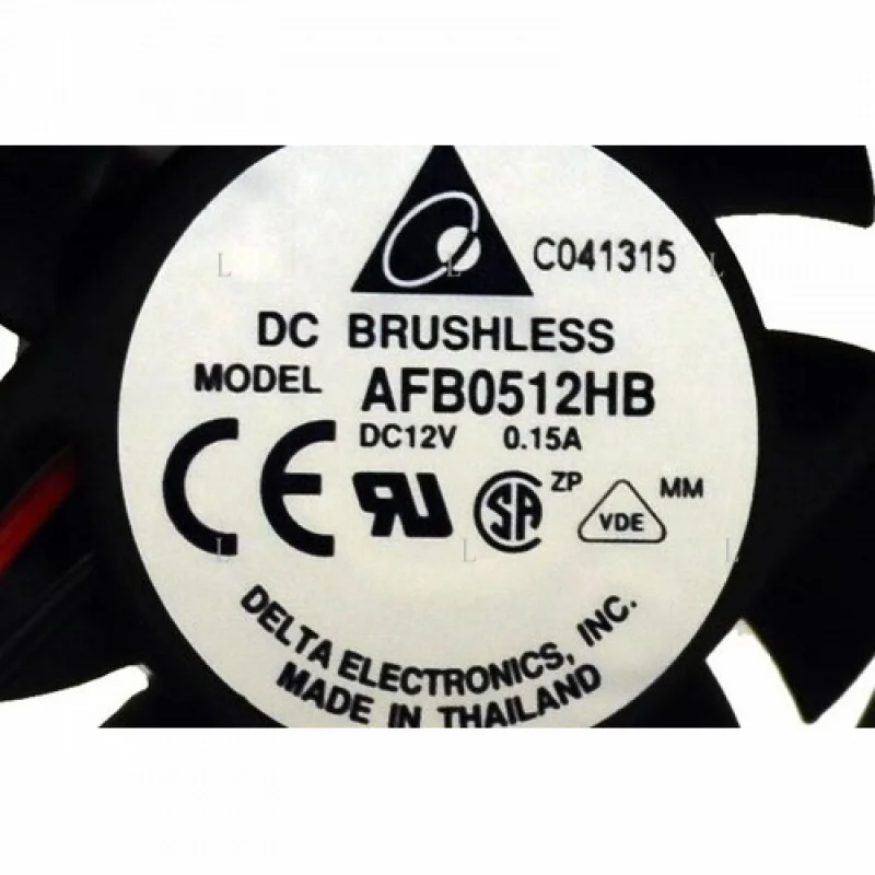 

L for Delta AFB0512HB 2-Wires 50mm 12V Speed Mini radiator small Cooling Fan