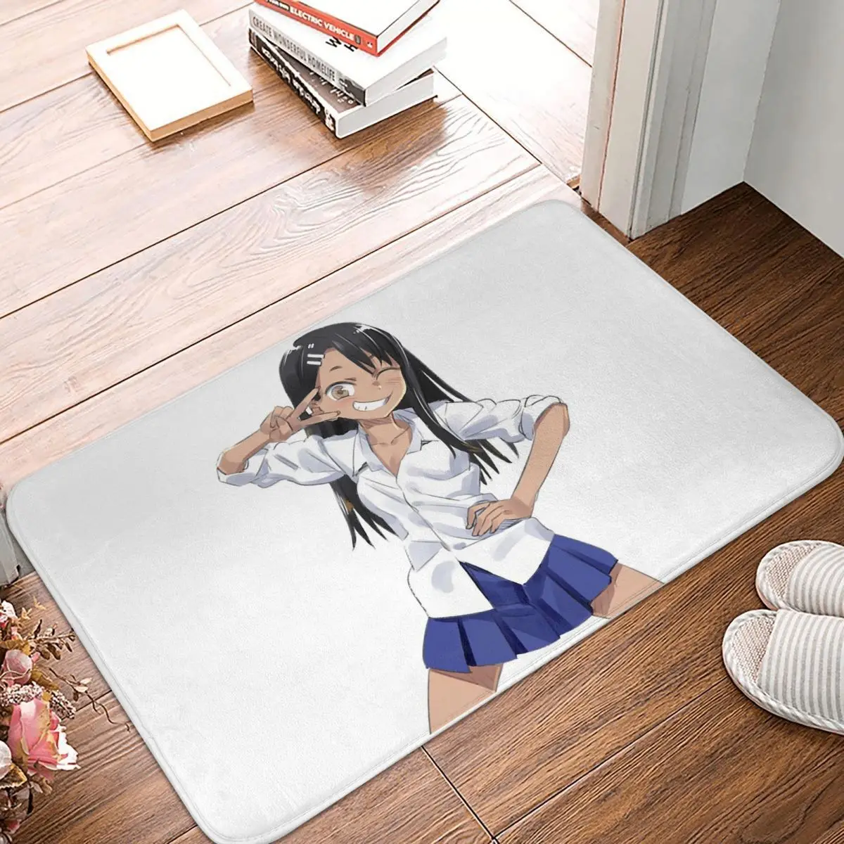 Don't Toy With Me,Miss Nagatoro Ijiranaide,Nagatoro-san Non-slip Doormat Floor Mat Carpet Rug for Kitchen Entrance Footpad Mats