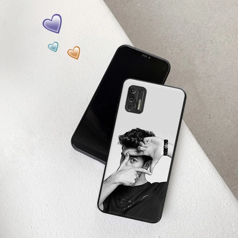 Soft Phone Cases For Motorola G53 G73 G9 G50 G51 G60 G71 G22 G32 G52 G72 Moto Edge40 20 30 Pro Shawn Mendes Black Matte Cover