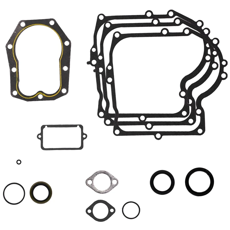 

Top!-For Briggs & Stratton 12HP 12 5HP Vertical Engine Replacement Lawn Mower Gasket Set 494241 490525 480-149