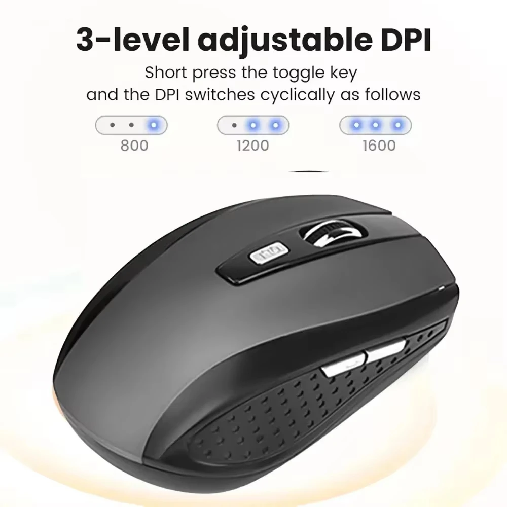Wireless Mouse 2.4G Portable Optical Ergonomic Mice For Laptop iPad Tablet Notebook Mobile Phone Office Gaming Mouse USB Adapter