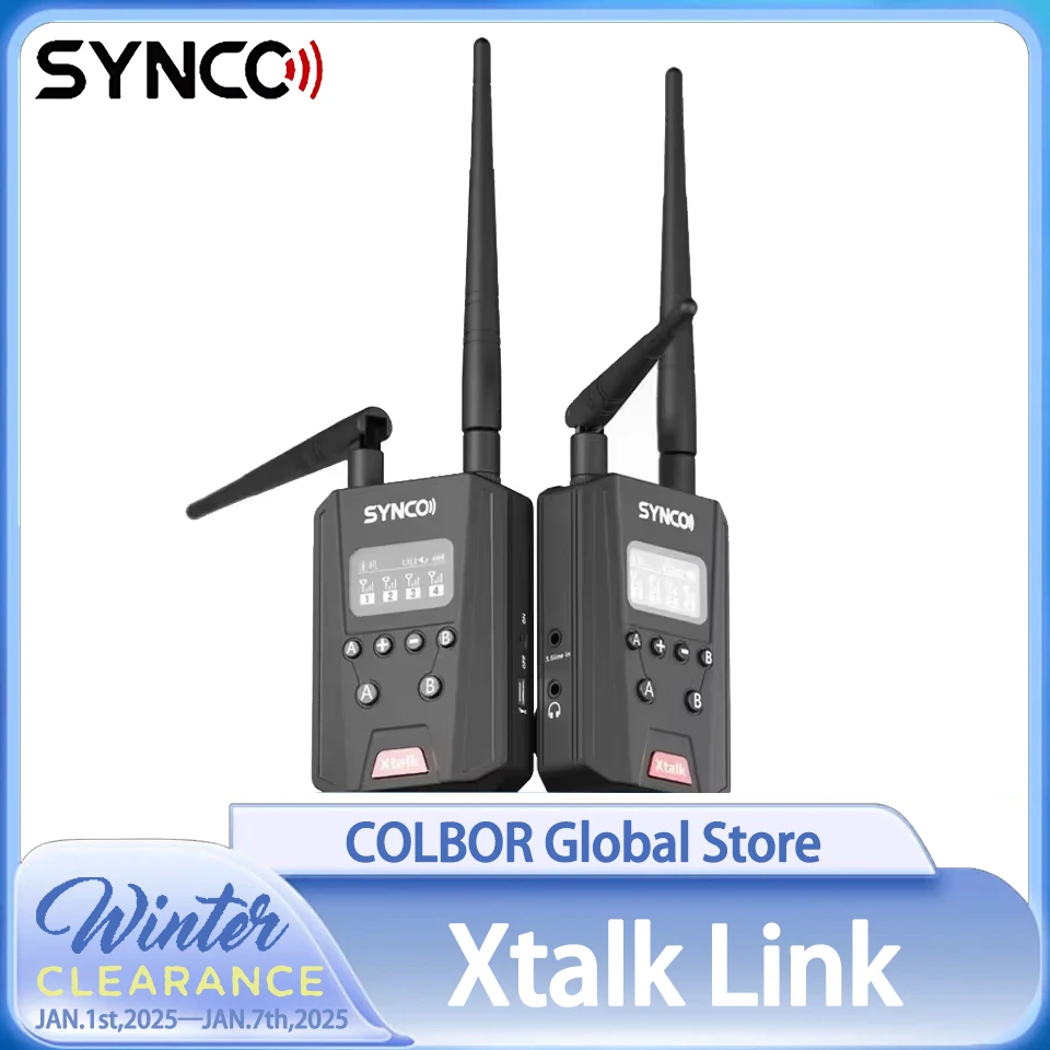 SYNCO Xtalk Link Signal Boost For Large-scale Sports Events Outdoor Adventures For Xtalk Wireless Intercom System Headset