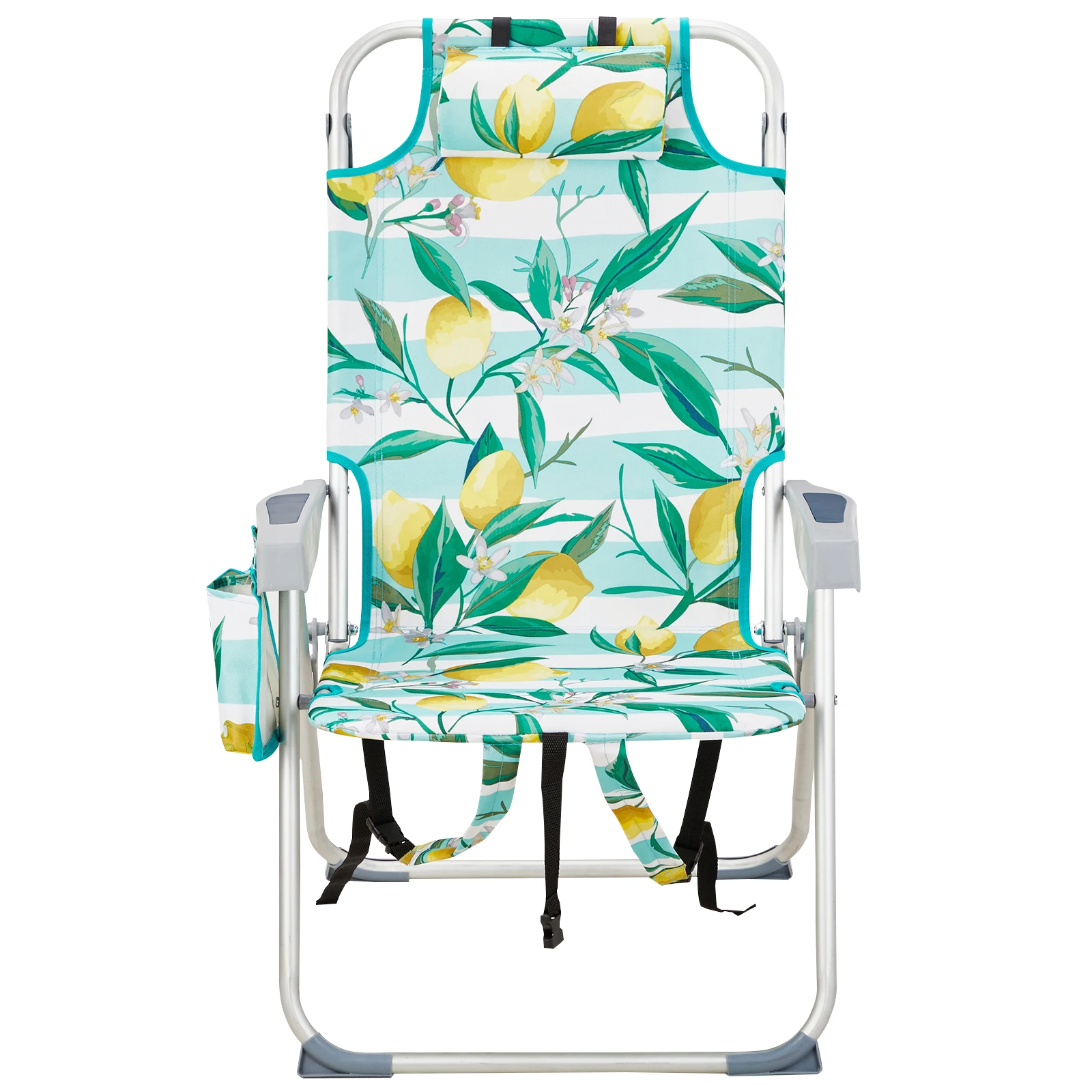 

Пляжное кресло Lemon из оксфордской ткани, 63*70*99 см, с алюминиевым каркасом серебристо-белого цвета, выдерживает нагрузку до 100 кг