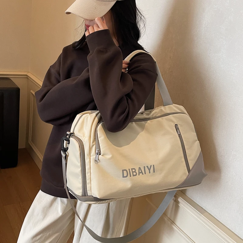 حقيبة سفر ذات سعة كبيرة حقيبة يد للرجال والنساء لرحلة العمل وخفيفة الوزن لتخزين الطلاب حقيبة كروس #4