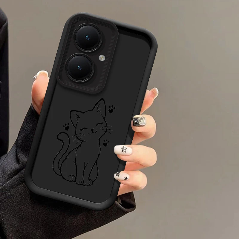 Coque simple noire pour Xiaomi Poco F8 F7 Ultra F5 F2 Pro F3 GT C75 C71 C65 C55 C51 C50 C40 C31, coques souples résistantes aux chutes, étui