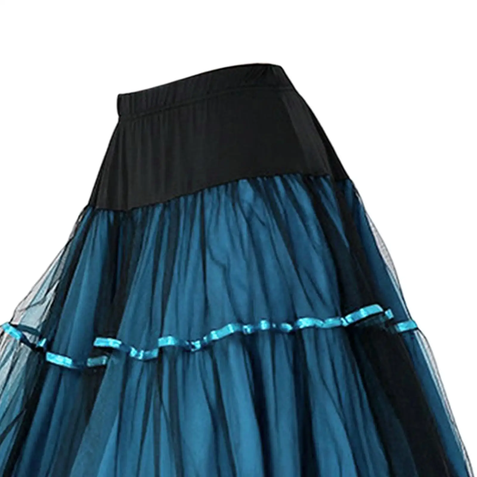 Elegant Ballroom Dance Skirt Dancewear Flamenco Waltz Dancing Costume Adults