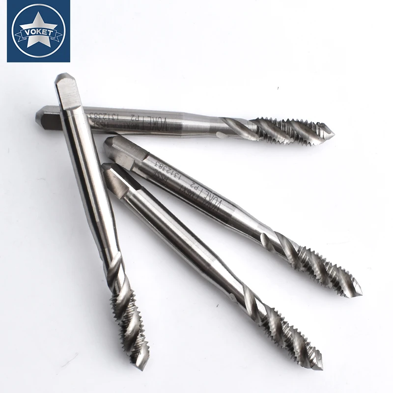 

VOKET HSSE-M35 JIS Standard Spiral Fluted Tap M1 M1.2 M1.4 M1.5 M1.6 M1.7 M1.8 M2 M2.2 M2.3 M2.5 M2.6 Machine Screw Thread Taps