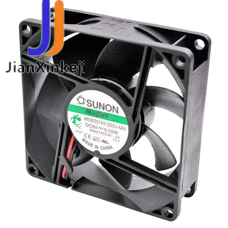 Original ME80251V4-Q03U-AA9 8cm 8025 DC9V 0.55W 80x80x25mm Magnetic suspension bearing cooling fan