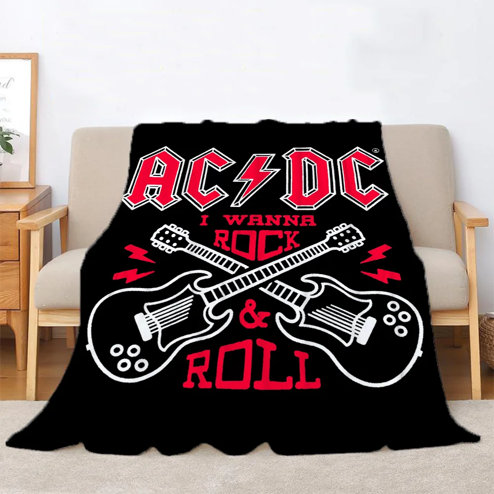 A-ACDC Hairy Blankets for Bed Blanket 150cm X 200cm Furry Sofa Throw Knee Fluffy Soft Nap King Size & Throws Decorative Custom