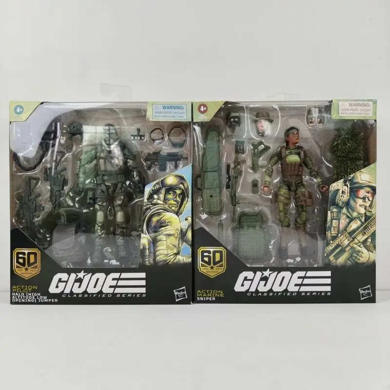 متوفر في المخزون الأصلي G.I.Joe سلسلة مصنفة 1/12 Dreadnok Road Pig & Rawkus عمل قناص بحري عمل نموذج لجسم لعبة هدية