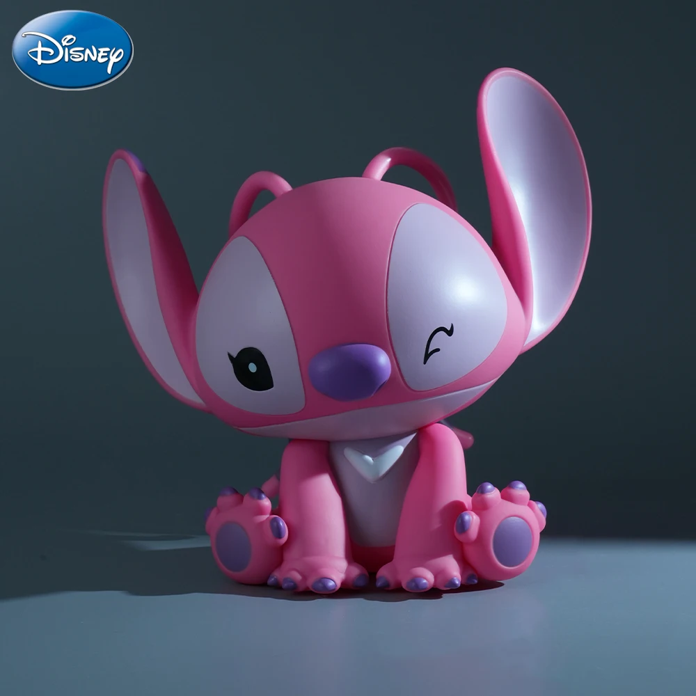 Disney Officially Licensed Angle Statue Piggy Bank PVC Lilo & Stitch Peripheral Collectible Novelty Change Series Money Bank