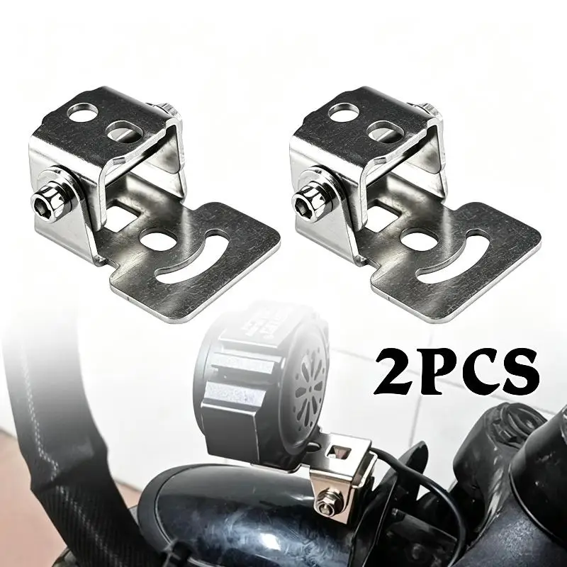 @*2Pcs Universal Motorcycle LED Headlight Bracket Anti-Scratch Spotlight Mount Holder for Motorbike Modification Use
