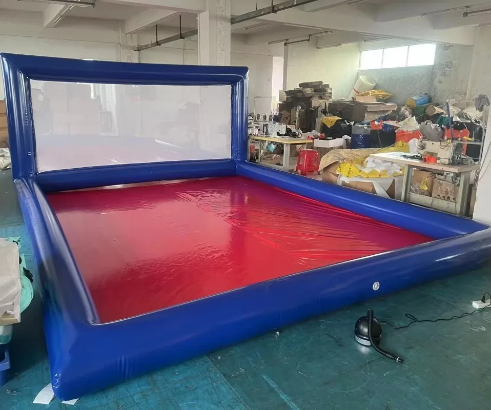 Customized Outdoor PVC Inflatable Volleyball Court Field Commercial Water Sports Pool Amusement Facilities Various Colors