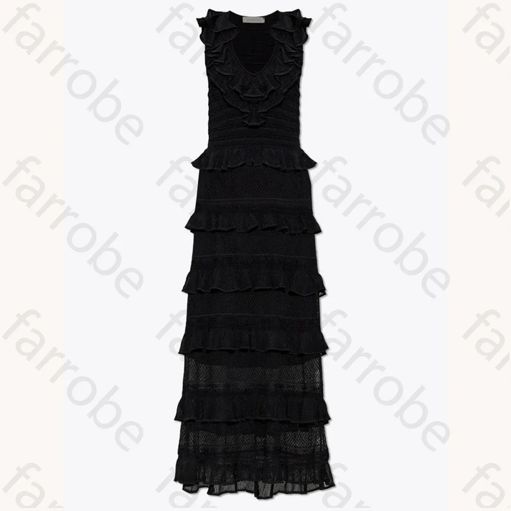 ที่กําหนดเอง Crush Frilled V คอ Midi ชุด A-Line ชุดราตรีโอกาสอย่างเป็นทางการประณีตคุณภาพสูงปาร์ตี้พรหมผู้หญิง