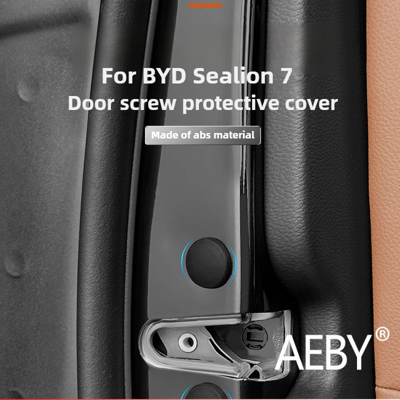 

AEBY For BYD Sealion 7 2024 Car Door Screw Cover Cap Interior Trim Panel Clip Protector, Anti-Dust Anti-Rust Accessories Set