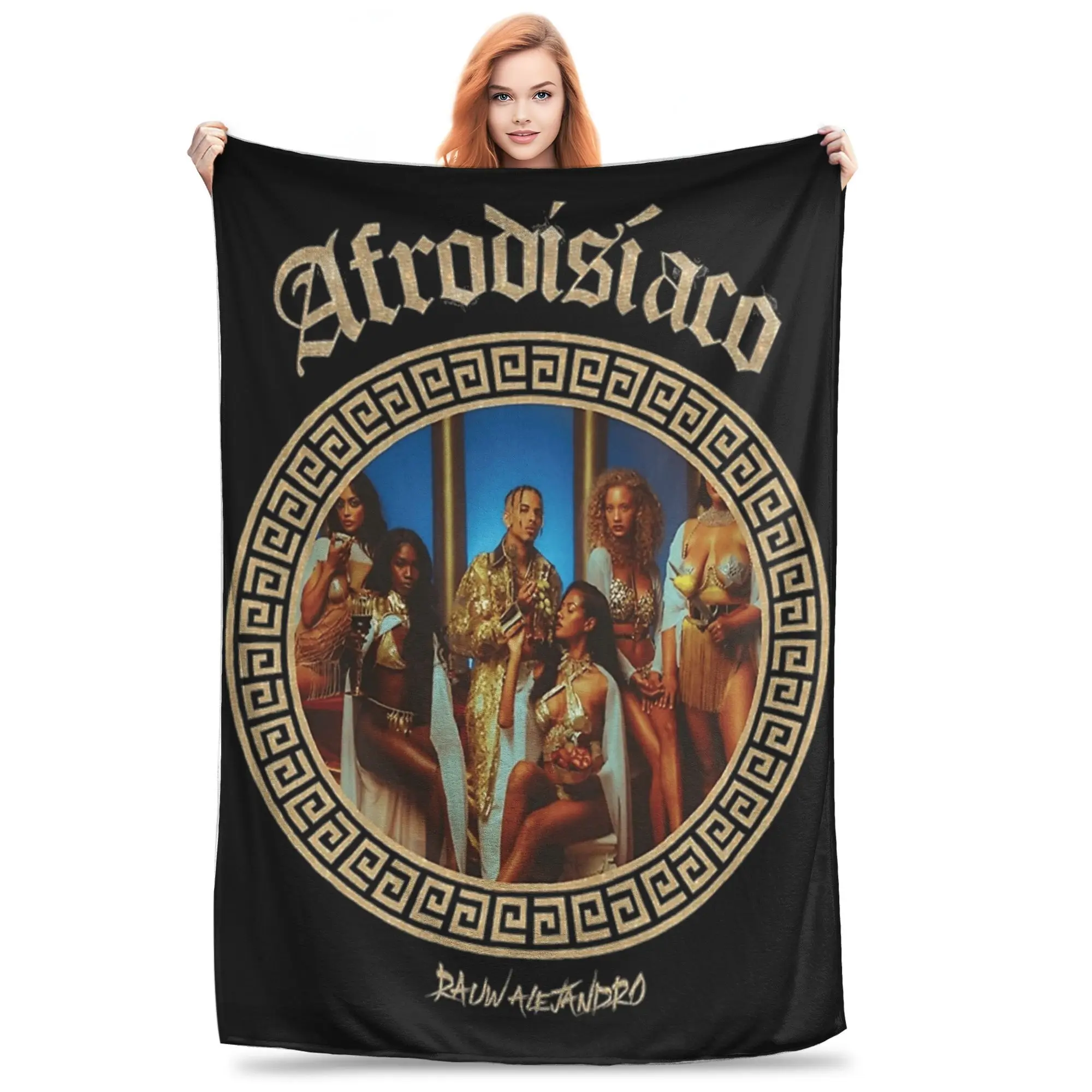 

Rauw Alejandro Мягкое теплое одеяло для концертов в прямом эфире, студенческие плюшевые постельные принадлежности, модное фланелевое покрывало для спальни, чехол для дивана-кровати