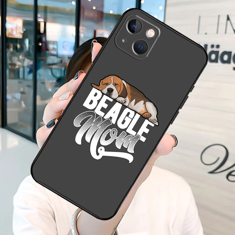 Beagle Dog Phone Case on For iPhone 13 12 11 14 15 Pro Max 8 7 Plus SE 2020 XR X XS MAX Soft Back Cover