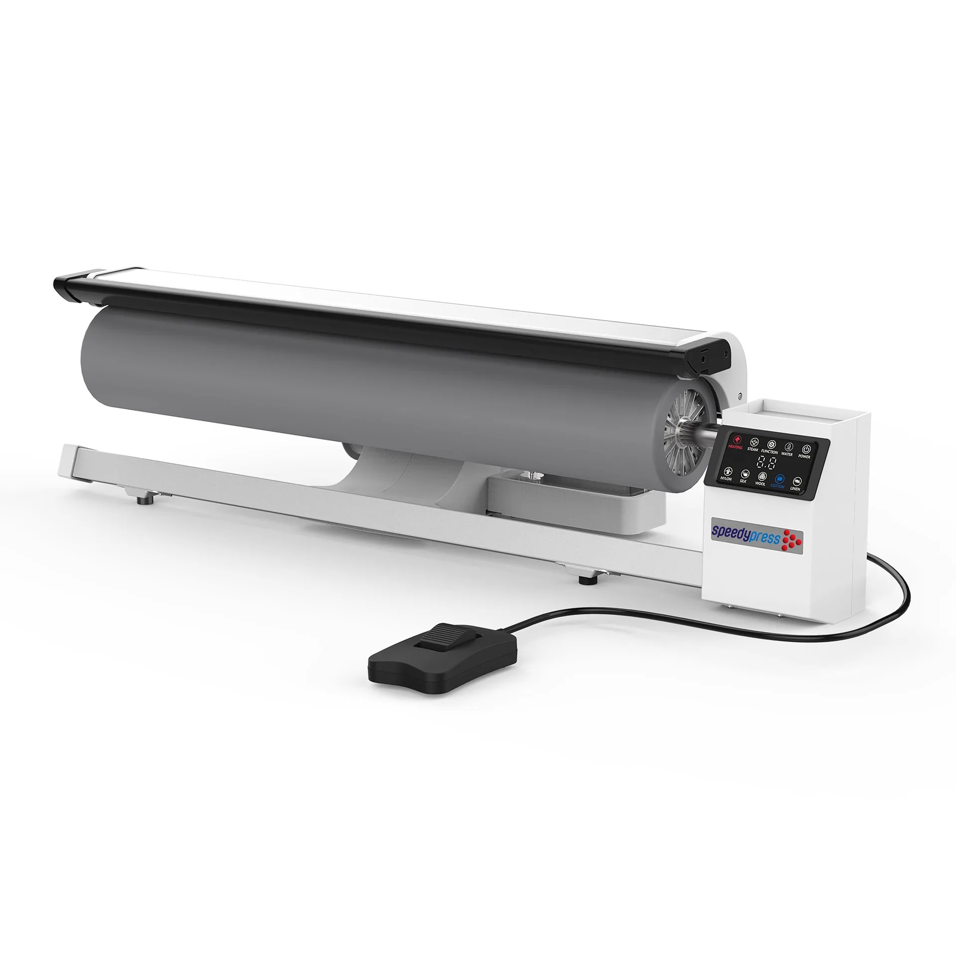 

Роликовая гладильная машина 900 мм, большой выход пары, маленькая и удобная в эксплуатации, простая гладильная машина