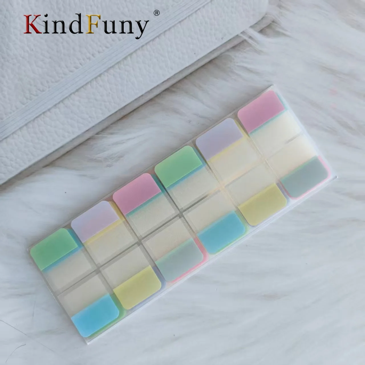 120 قطعة من علامات التبويب اللاصقة ذات الألوان الخفيفة، 3 أحجام و6 ألوان قابلة للكتابة وقابلة لإعادة الاستخدام ملصقات علم الكتاب المقدس اللاصقة الشفافة #4