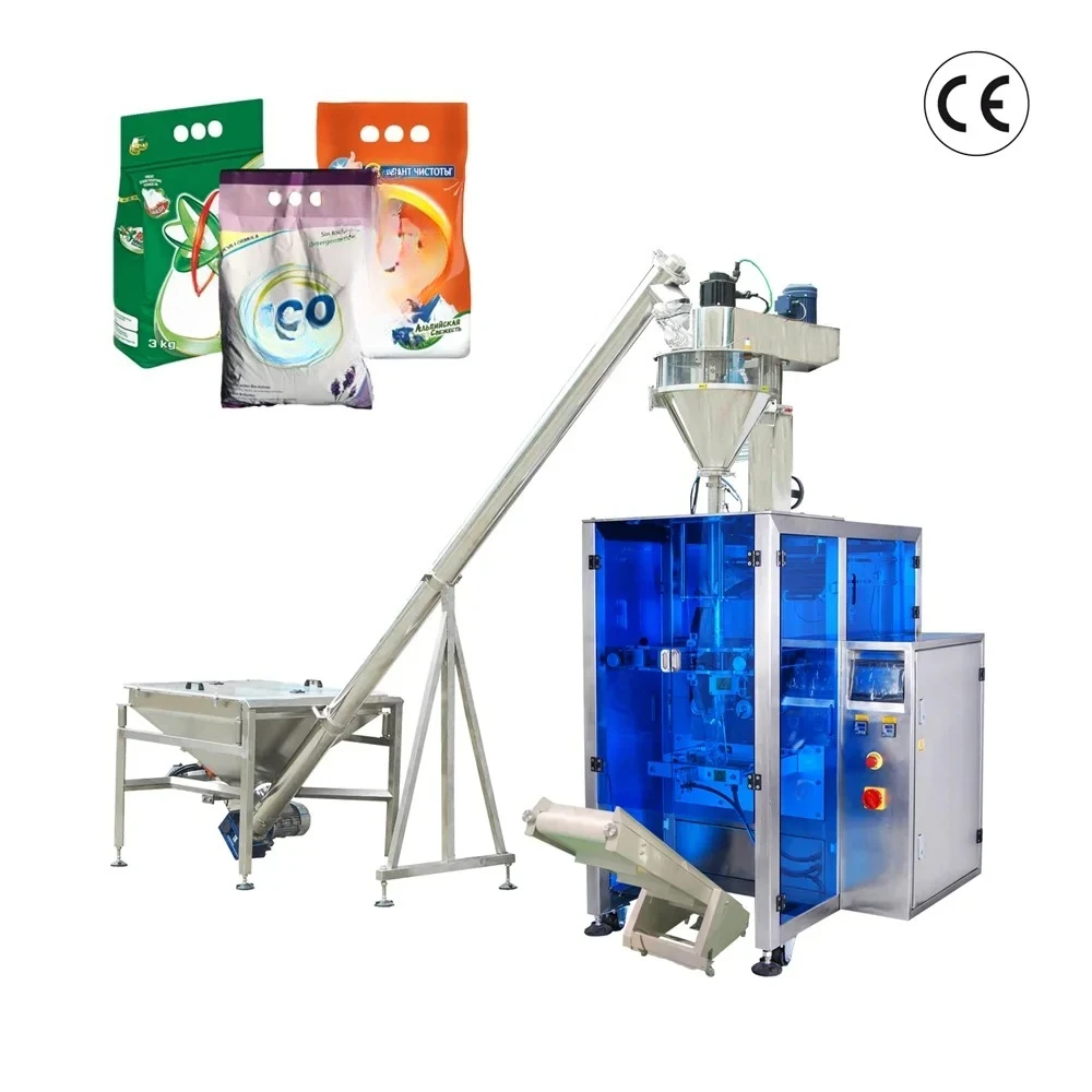 

1-5kg Detergent Powder Packing Machine Film Paper Material for Chemical Wrapping Labeling