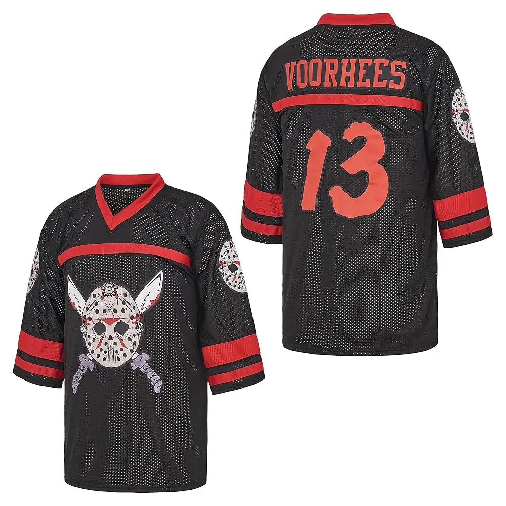 

Men's Slashers Voorhees 13 Jason Hockey Jersey and Mask