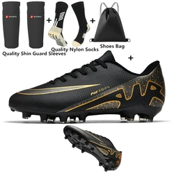 Mannen voetbalschoenen samenleving voetbal jongen schoenen sneaker unisex professionele antislip lange spikes kwaliteit outdoor voetbalschoenen kinderen