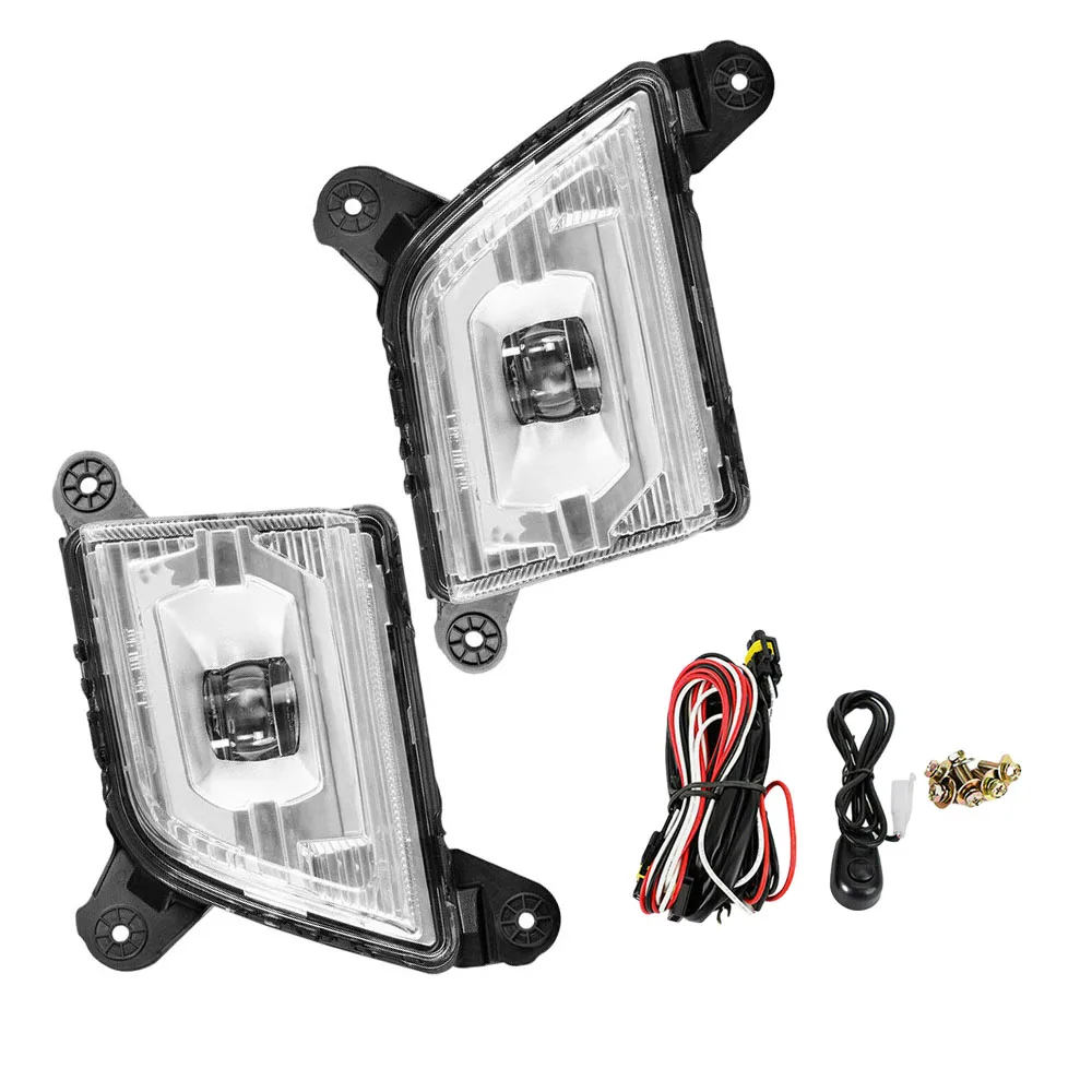 

2Pins LED Fog Light with Wiring Kit 84509651 84509652 for Chevy Silverado 2500HD/3500HD 2020-2022