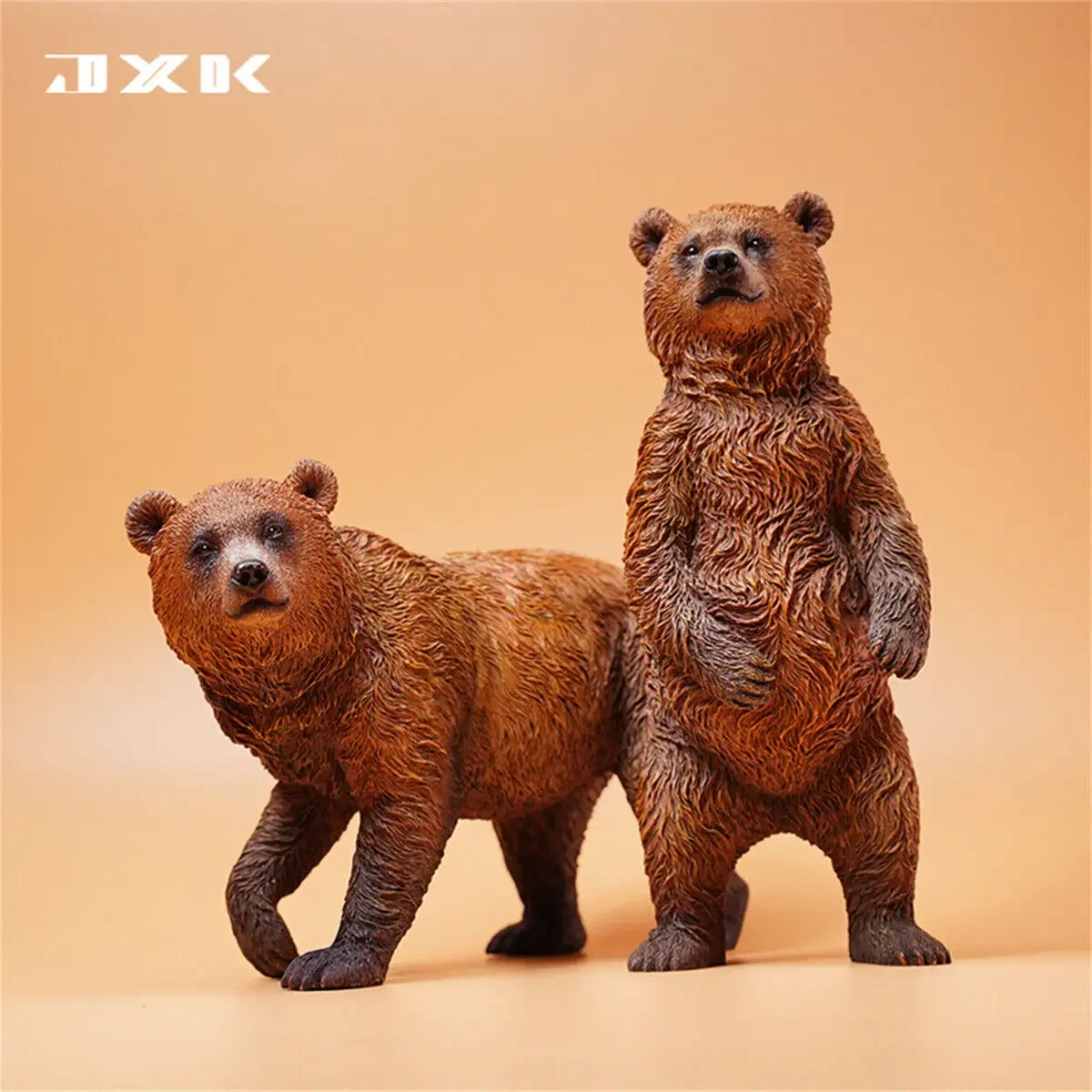 JXK 1/6 Little Brown Bear Model Animal Funny Figure Scene Accessory Photography Props Kids Toy Gift Soldier Decoration