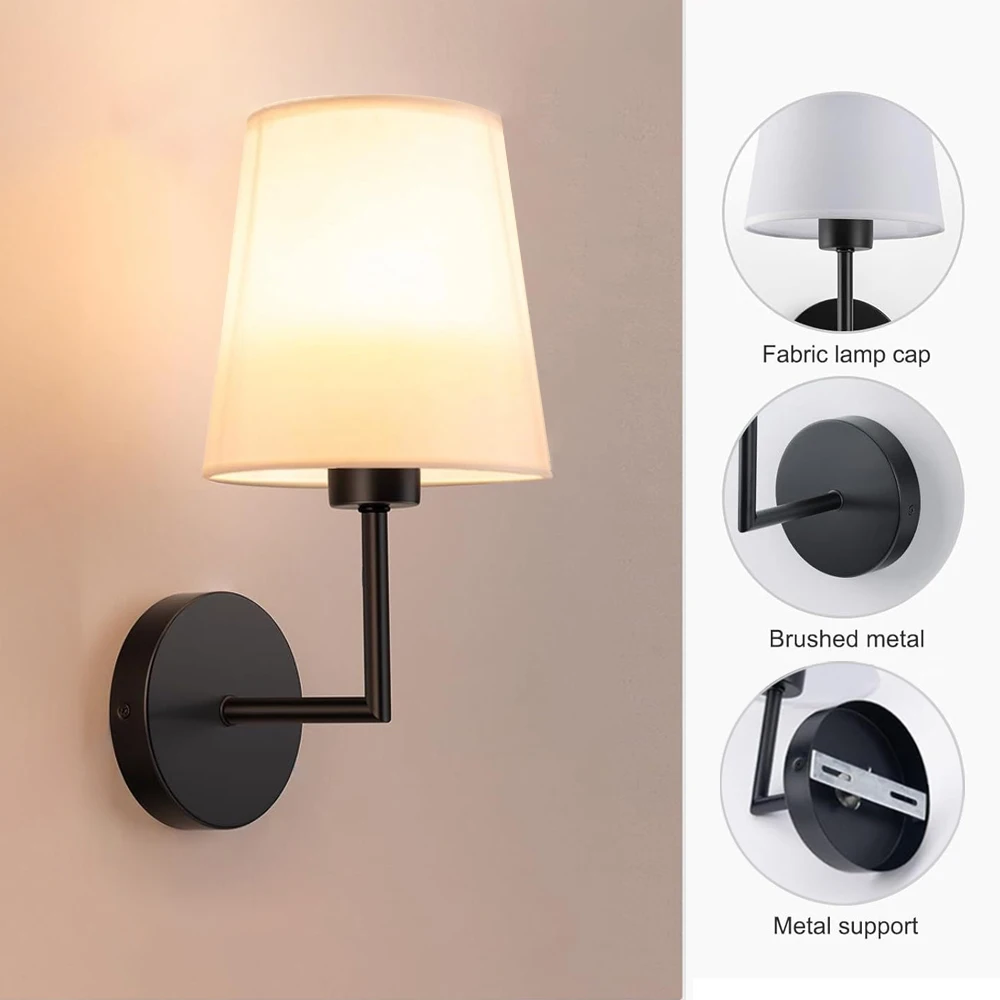 Nordic Wall Lamp Recharge RGB Bulb  Removable Wireless For Bedroom Corridor Hallway Study Dining Room Indoor Luminaire Lights