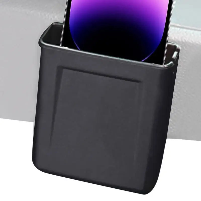 Car Phone Storage Box Sticky Car Storage Pocket Adhesive Storage Box Portable Car Storage Box Console Car Storage Box For Cars