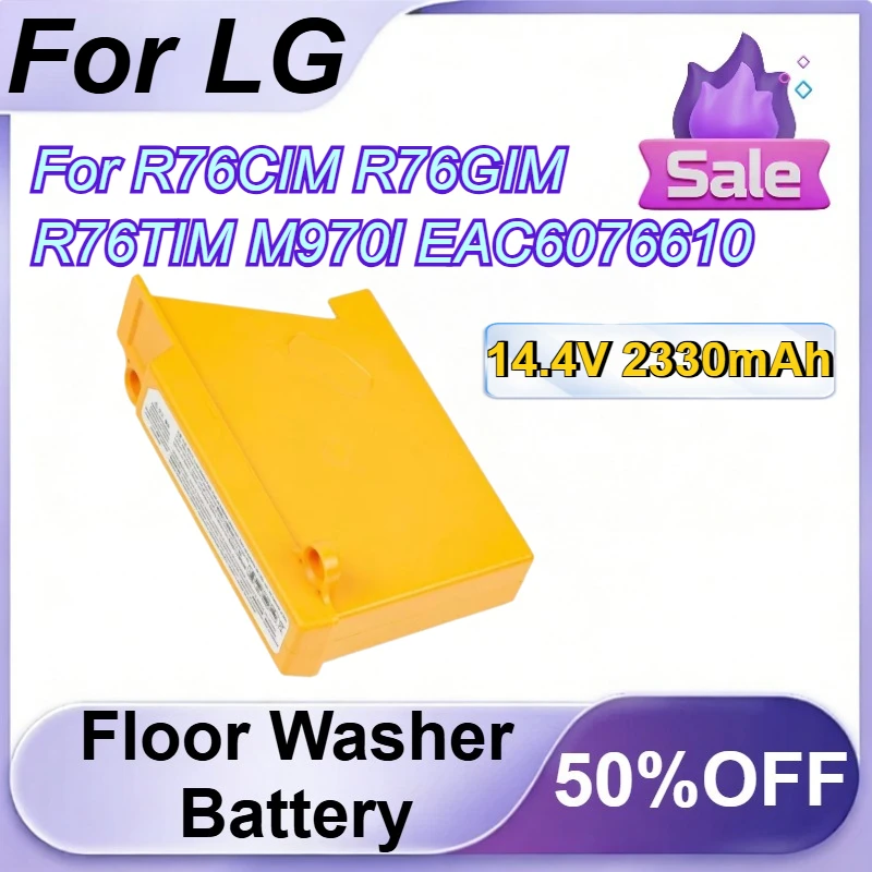 

14.4V 2330mAh Vacuum Cleaner Lithium Battery for LG R76CIM R76GIM R76TIM M970l EAC6076610