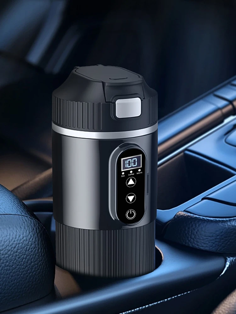 Czajnik elektryczny 12V/24V 500ML ze stali nierdzewnej 304, podgrzewacz do wody, automatyczne wyłączanie, szybkie gotowanie, kubek podróżny do samochodu — 2