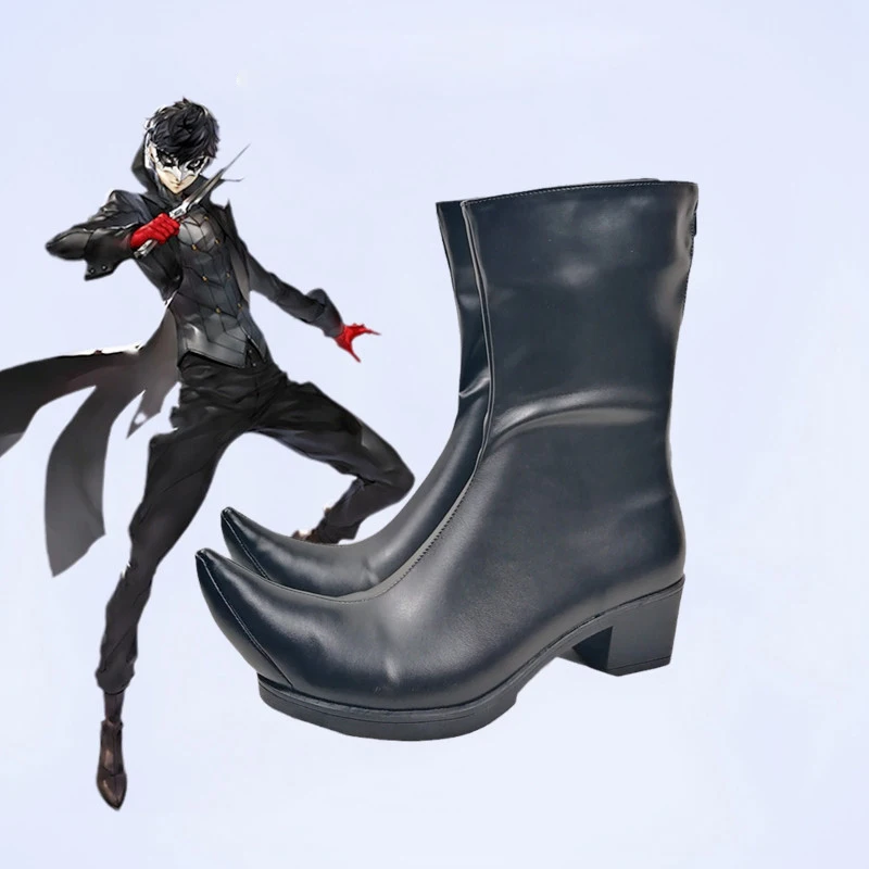 

Persona 5 Amamiya Ren Shoes Joker Boot Halloween Custom Made For Unisex