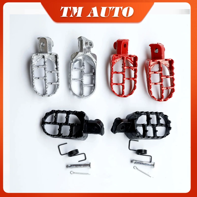 Motorcycle Footpegs Foot Pegs Pedal Footrest for Yamaha PW50 80 TT-R50E TT-R90E Honda XR CRF 50 70 Kawasaki KLX 110