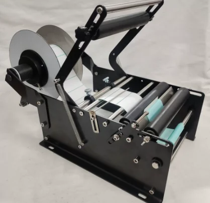 MT‑40 Manual Hand‑crank Round Bottle Labeling Machine Desktop Sticker Label Applicator for Small Glass Plastic Round Bottles