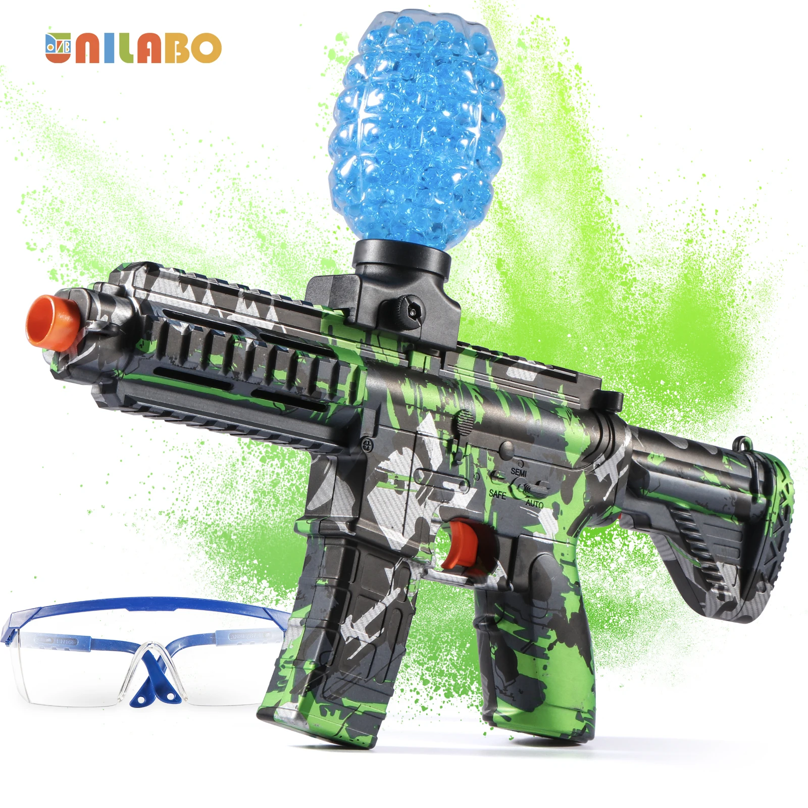 M416 Electric Ball Blaster Toy Gun - High-Speed, Metallic Finish, Rechargeable - Halloween Thanksgiving Gift(Bullets Excluded)