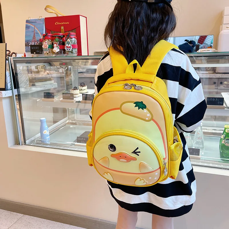 Kindergarten schoolbag new style cartoon cute spine protection printing primary school student schoolbag boy girl backpack