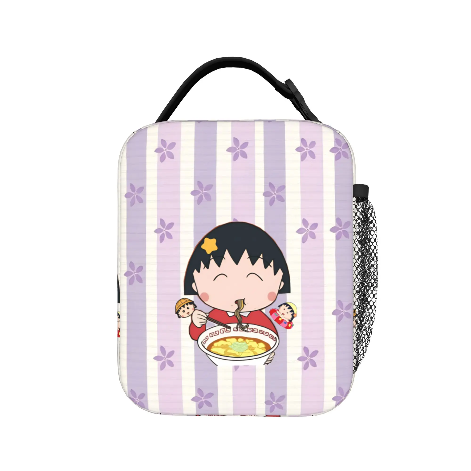 Marukos Ramen Noodles Food Cute Kawaii Insulated Lunch Bags Cooler Bag Reusable,Lunch Container  High Capacity Tote Lunch Box