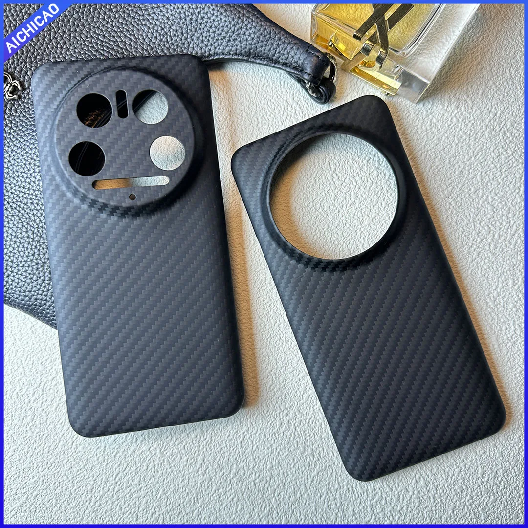 ACC-Real Carbon Fiber For Xiaomi 14Ultra Aramid Fiber Case Cover Shockproof Phone Back Case Xiaomi 14