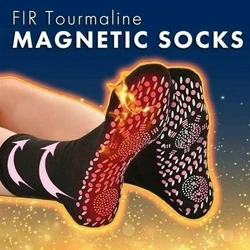 Calcetines de turmalina para hombre y mujer, calcetín magnético para adelgazar, terapia de autocalentamiento, masaje cálido, cómodo, deportes de esquí de invierno