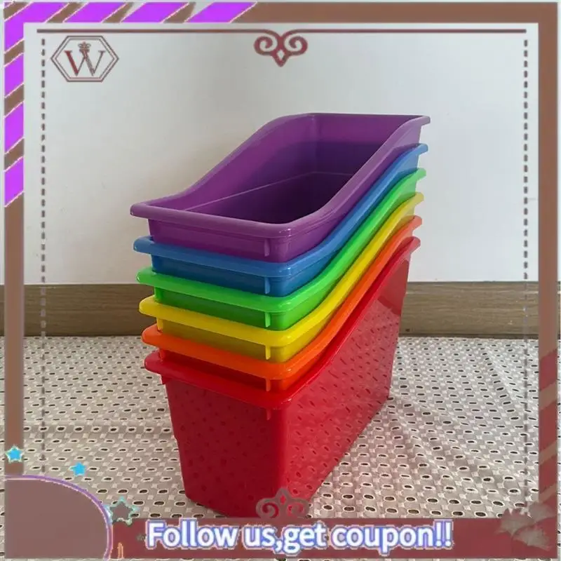 ABBG-Book And Binder Holder, For Classroom, Plastic Vertical Storage Book Organizer Folders, Office Organization,6Pcs