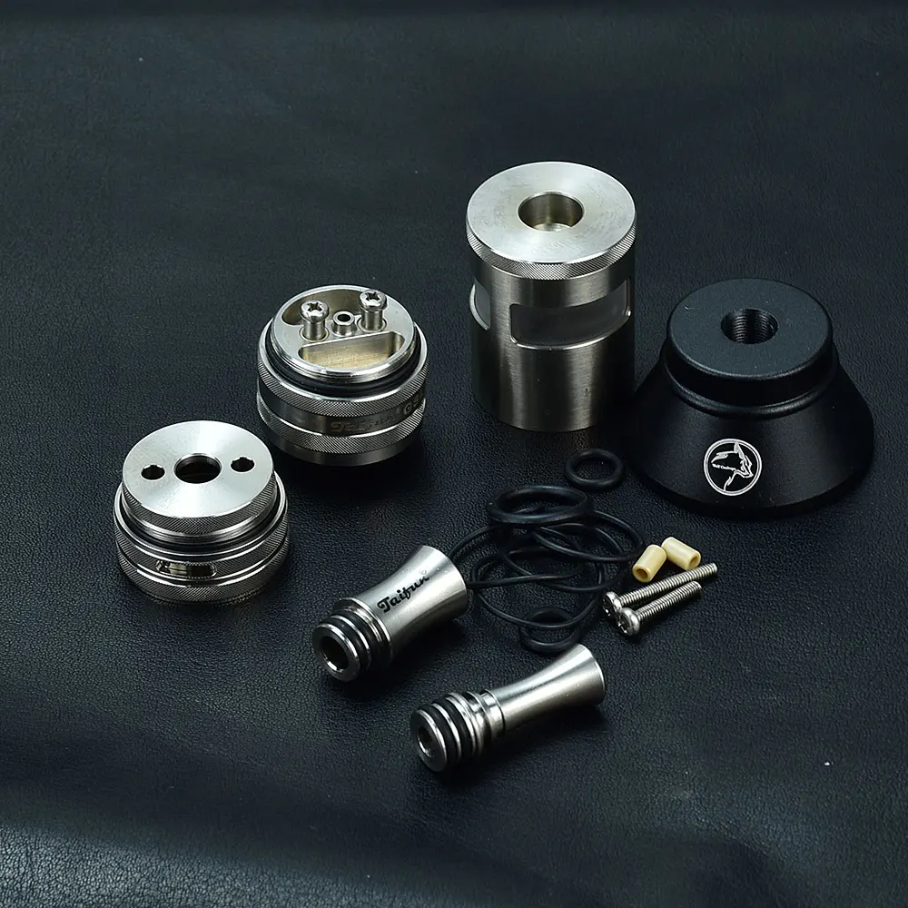 WOLF COOLVAPE Taifun gsl RTA 316ss, vaporizador de 23mm, 2,5 ml, atomizador de punta de goteo taifun gtr rta 510 vs YFTK Flash e-vapor V4.5S + estilo RTA