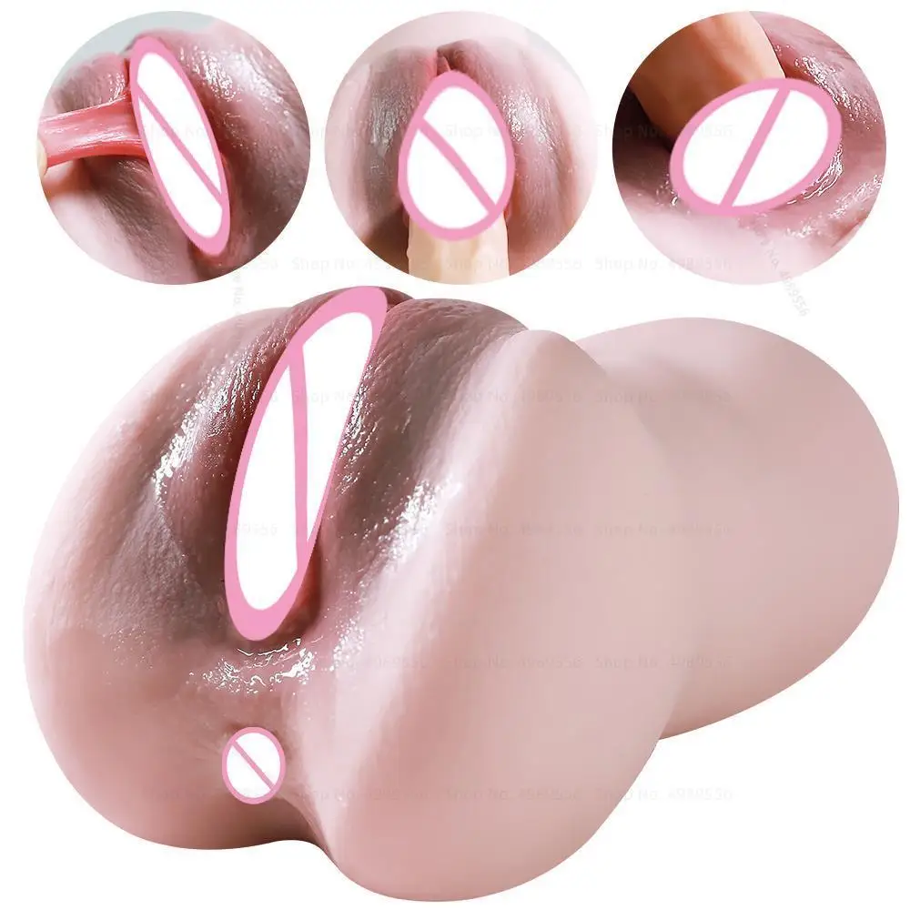 Masturbation For A Man Real Pussy Pocket Pusssy Artiflcial Vagina Fake Vagina¨sex Toy Penile Exercise Men's Adult Goods 2 In 1