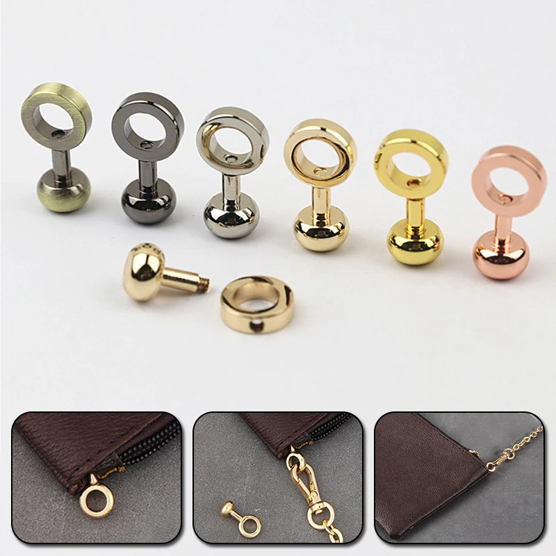 2Set Chain Buckle Adjust Parts Bag Hardware Handbag Repair Kit Bag Zipper Transform Metal Buckle Bag Accessories