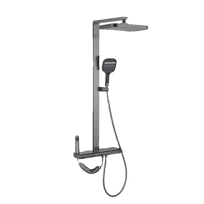 

Constant temperature, digital display storage shower set, household, all copper, bathroom, rain nozzle.
